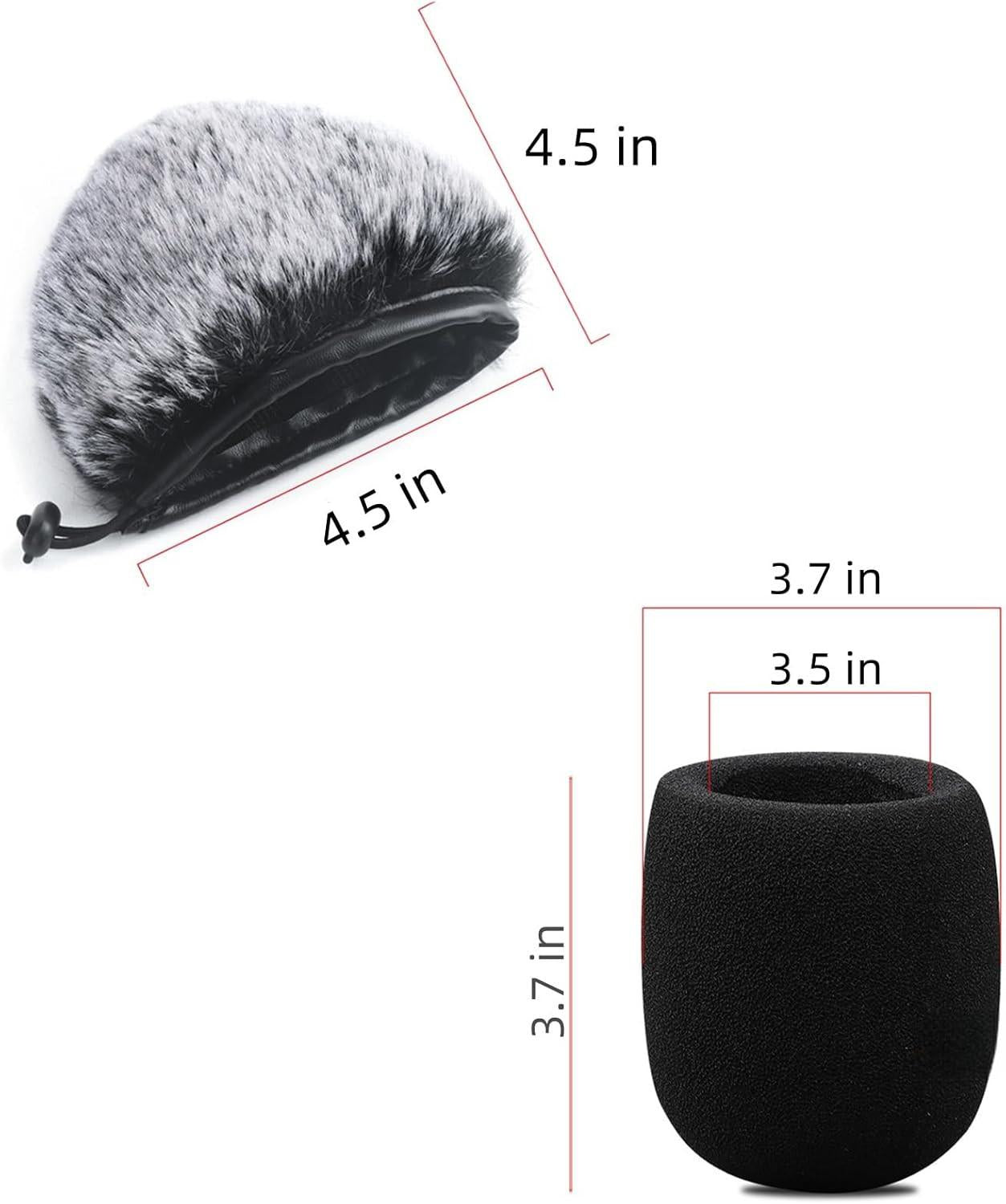 2 PCS Pop Filter Compatible with Blue Yeti Microphone,For Yeti Mic,For Blue Yeti Pro USB Microphone.
