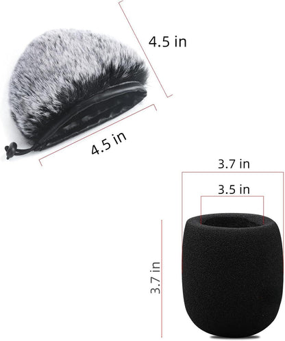 2 PCS Pop Filter Compatible with Blue Yeti Microphone,For Yeti Mic,For Blue Yeti Pro USB Microphone.