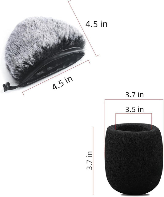 2 PCS Pop Filter Compatible with Blue Yeti Microphone,For Yeti Mic,For Blue Yeti Pro USB Microphone.
