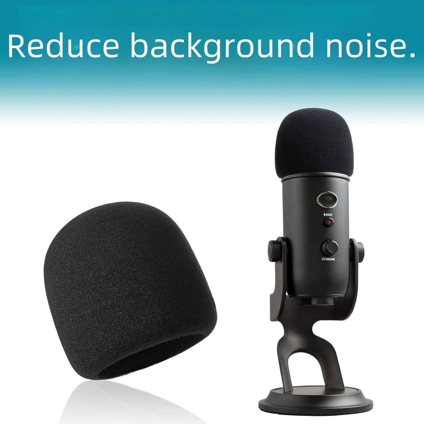 2 PCS Pop Filter Compatible with Blue Yeti Microphone,For Yeti Mic,For Blue Yeti Pro USB Microphone.