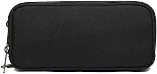 Pencil Case Large Capacity Pencil Pouch Aesthetic Pen Bag Office Stationery Organizer Simple Durable Multifunctional Pencil Bag for Adults - Black.