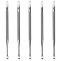 Professional Cuticle Pusher and Spoon Nail Cleaner | 5 Pack | Dual Sided Stainless Steel Pusher and Nail Cleaner | For Nail And Cuticle Care | by  Beauty Tools