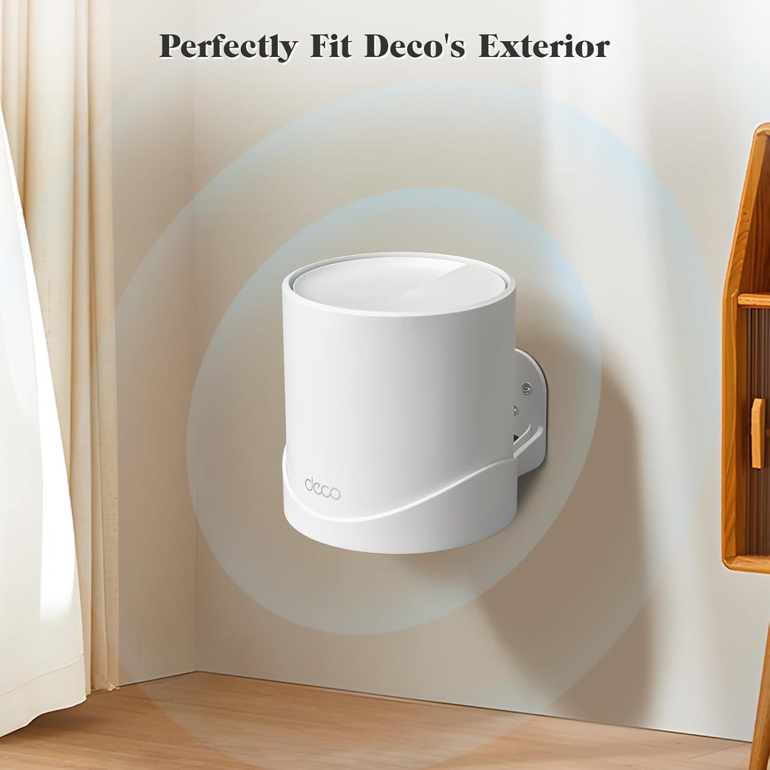 Wall Mount Bracket for TP-Link Deco X55/AX3000/X20/X50/X60/X4300 Pro/X5000/X5400 Pro/W3600/W4500/W6000 (3-Pack).