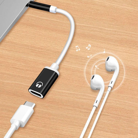 Silver Headphone Jack Adapter, 3.5mm Male to TypeC Female Audio Cable Cord, USB C to Aux Audio Dongle Cable Cord, Compatible with MP3 Players, CD Players, Laptops, Tablets, Smartphone.