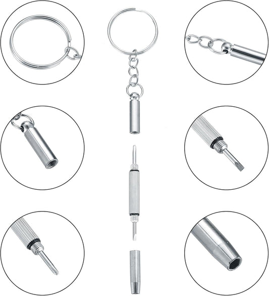 Eyeglasses Repair Kit, Sunglasses Repair Kit, Includes Glasses Screws and Screwdrivers, Glasses Nose Pads,Glasses Cloth, Tweezer, for Glasses, Sunglasses, Watch, Repair Kit - 500 Pcs.