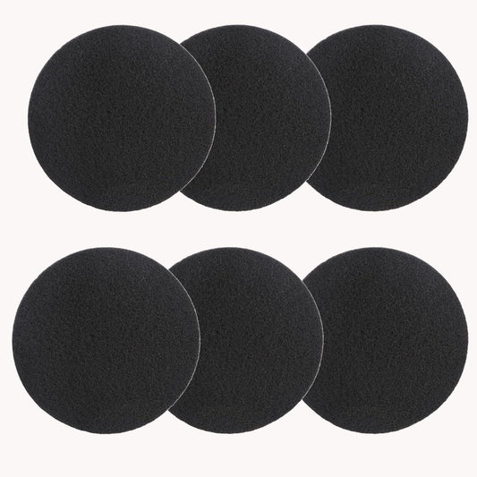 Charcoal Filters for Kitchen Compost Bin, 6 Pack Filters for Compost Pails Countertop Bin Replacement, Activated Charcoal Home Bucket Refill Sets, Round 6.7 Inch.