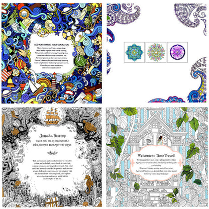 Coloring Book for Stress Relief - Adult Edition - Hand Painted Mandalas for Coloring.