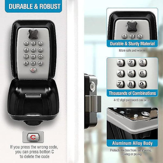 Waterproof key box wall mounted outdoor key box safe key box wall mounted key cabinet.