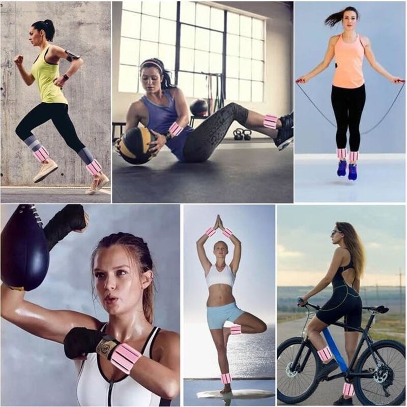 Adjustable Ankle Wrist Weights 900g 2 PCS for Training Walking Jogging Yoga Aerobics Pilates.