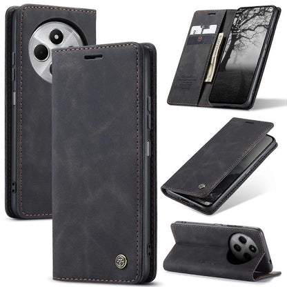Xiaomi Redmi 14C Phone Case Leather Compatible with Xiaomi Card Holder Stand Multicolor Style CASEME 013 Series.