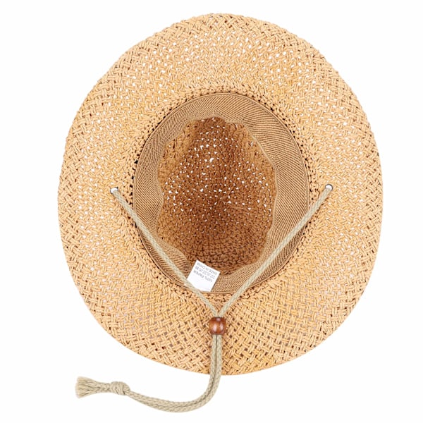 Cowboy Straw Hat Wide Brim Summer Sun Hat for Women and Men