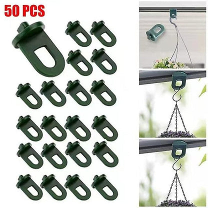 Greenhouse Clamps Set of 50 Strong Grip Eyelets Compatible with Trellis Plant Holder