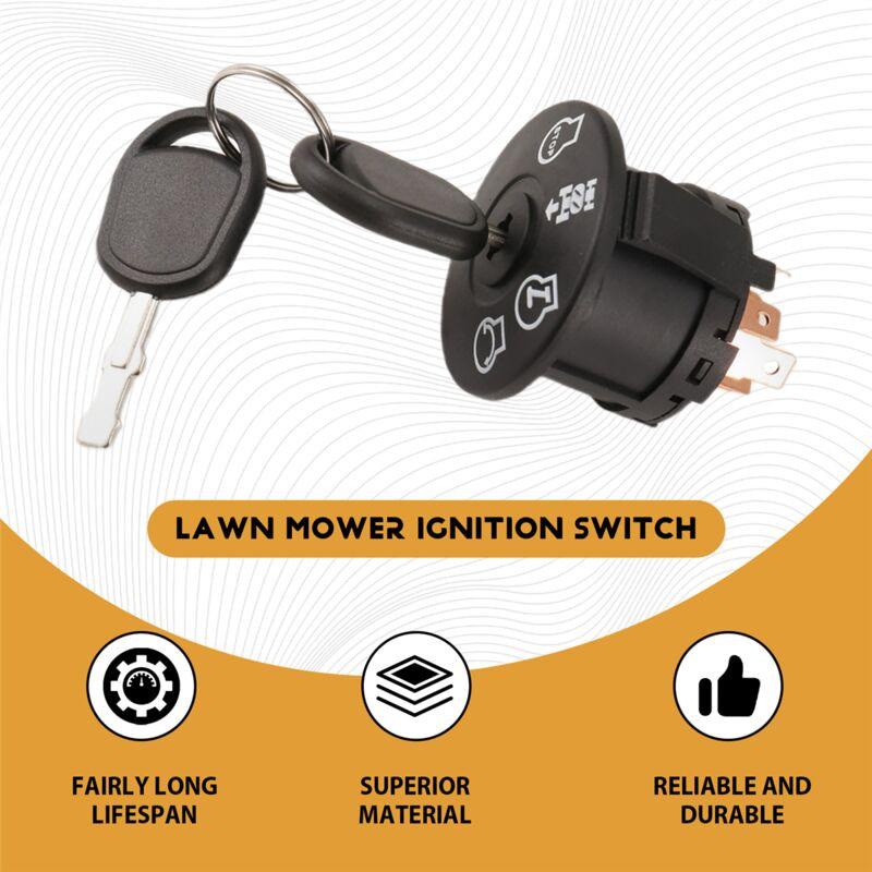 4-position ignition lock with key for riding lawn mower tractor 193350 532193350.