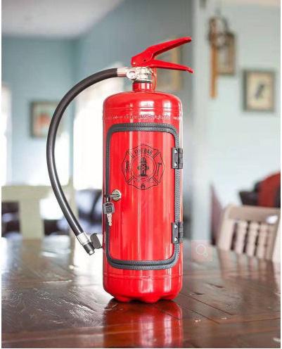 Red Wine Cabinet Minibar with Fire Extinguisher Gift for Men.
