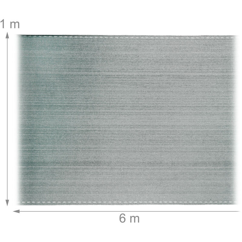 Fence Fabric Privacy Screen 1x5m Green HDPE UV-Stabilized Weatherproof for Garden Fences and Balcony Railings