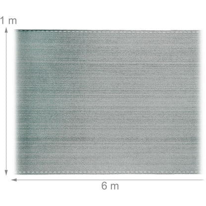 Fence Fabric Privacy Screen 1x5m Green HDPE UV-Stabilized Weatherproof for Garden Fences and Balcony Railings