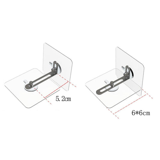 6 Pcs Furniture Wall Anchors Kit, Anti-Tip No-Drill Installation for Shelf and Furniture Safety, Compatible with Various Brands.