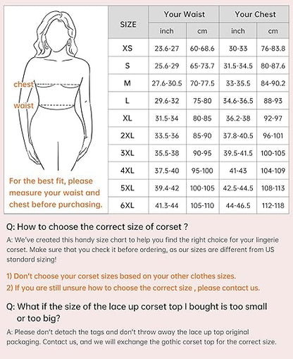 Corset Tops for Women, Bustier Shapewear Lingerie, Lace Waist Push Up Bodysuit black S