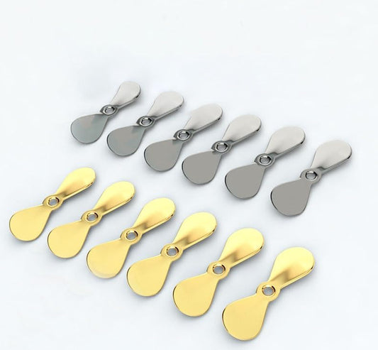 Pack of 100 Large Topwater Propeller Blades Prop Spin Custom Surface Wooden Lure Parts.
