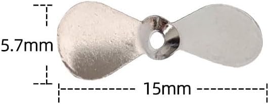 Pack of 100 Large Topwater Propeller Blades Prop Spin Custom Surface Wooden Lure Parts.