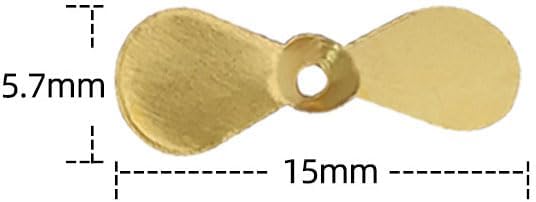 Pack of 100 Large Topwater Propeller Blades Prop Spin Custom Surface Wooden Lure Parts.