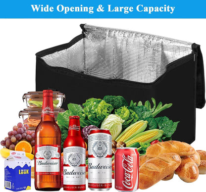 40L Soft Cooler Bag - Large Insulated Picnic Bag, Thermal Food Delivery Grocery Bag.