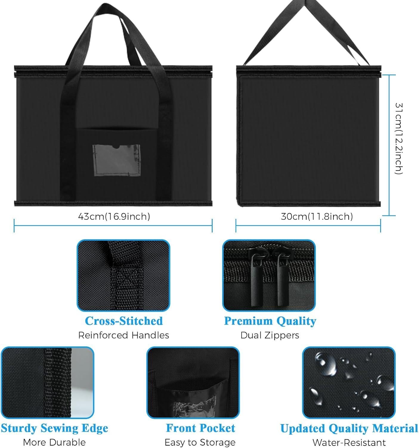 40L Soft Cooler Bag - Large Insulated Picnic Bag, Thermal Food Delivery Grocery Bag.