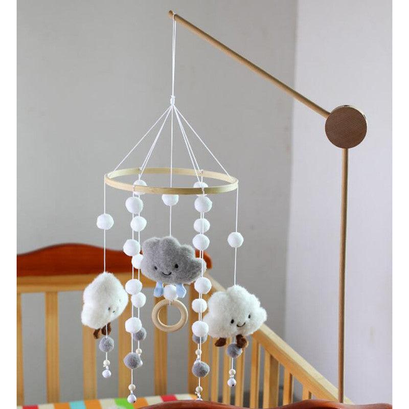 Baby Crib Mobile Music Box Pendant Clock Bedside Safe Toy for Infants, Compatible with YUX, Gray.