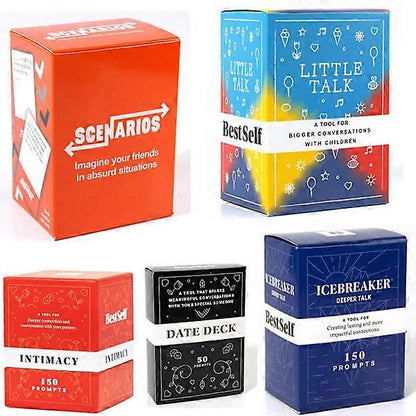 BestSelf Intimacy Games Conversation Starters for Couples - Relationship Building Card Games for Parties, 150 Cards.