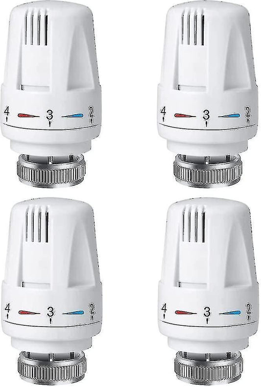 Thermostatic Head Replacement Compatible with M 30 X 1.5 Radiator Valve 4 Parts Antifreeze.