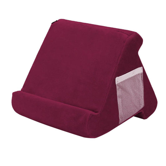 Foldable Tablet Pillow Holder Soft Red iPad Kindle Fire SamsungCompatible with.