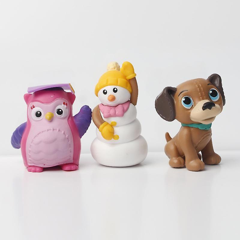 Doc McStuffins Toys 12pcs Set Figures with Lambie Hallie Chilly Dolls Compatible with Disney.