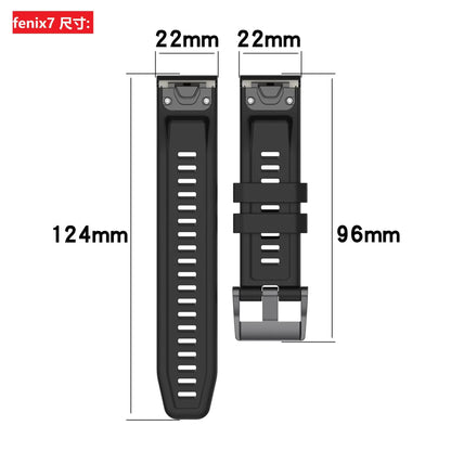 Silicone Strap for Garmin Fenix 7X 7 7S 6X 6 Pro 6S 5 5X Plus Compatible with Descent mk2i mk3 Fenix 13 13 26mm 51mm.