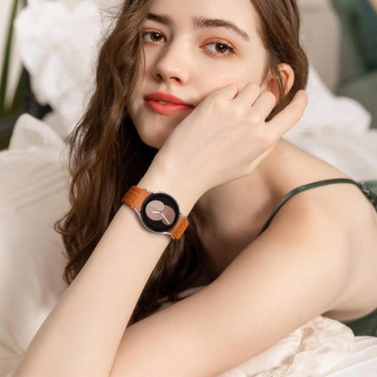 Compatible withSamsung Galaxy Watch 6 5 4 Classic Pro Magnetic Braided Strap 40mm 43mm 44mm 45mm 47mm Space Gray Band