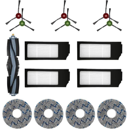 Ecovacs Filter Brush Cloth Replacement Accessory Kit 15 Pieces Compatible with DEEBOT T20 T10 X1 Omni Turbo Plus Robot Vacuum Cleaner.