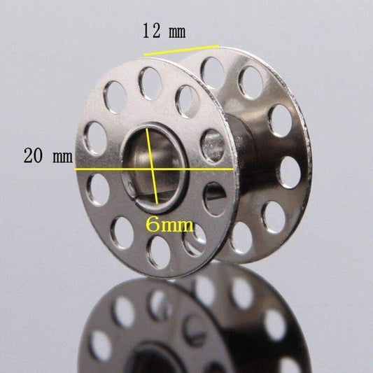 Metal Bobbins with Case for Standard Household Sewing Machine Brother Singer Bernina Pfaff Elna Babylock Kenmore Juki..DEBUNS.