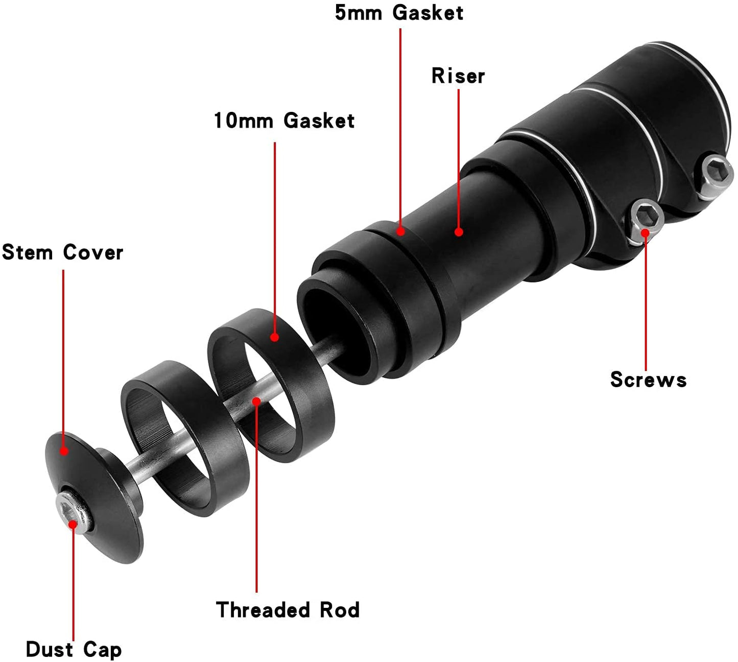 bicycle handlebar extension black.