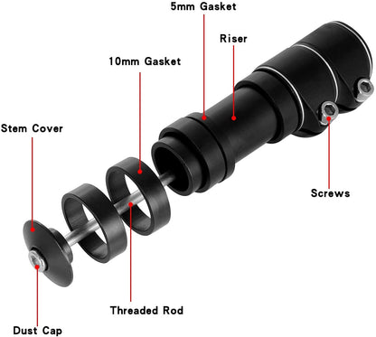 bicycle handlebar extension black.
