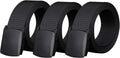 Nylon Military Tactical Belt 3 Pack, Military Hiking Rigger, Men's belt made of nylon mesh belt,Breathable comfortable