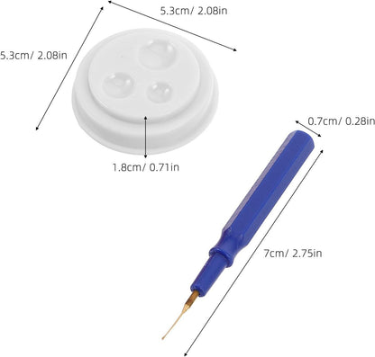1 Set Plastic Watch Repair Kit Professional Plastic Watch Oiler Set for All Watches and Pocket Watches Small Portable Pen with Oil Cup Easy Use.