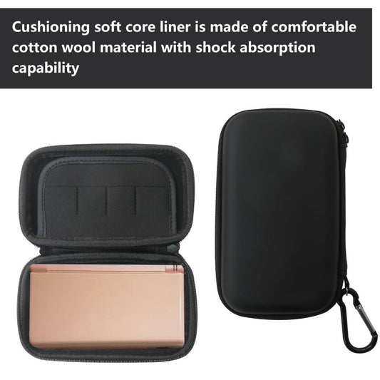 Protective Carrying Cases with Softly Lined Hard Shell Compatible for Nintendo 3DS, DS Lite, Black.