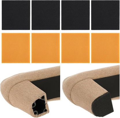 8pcs High Heels Patch Square Sole Repair Tips Rubber Boot Heel Replacement Sole Protectors Non-Slip Heel Replacements High Heel Tread Pad(2.44" x 2.44")
