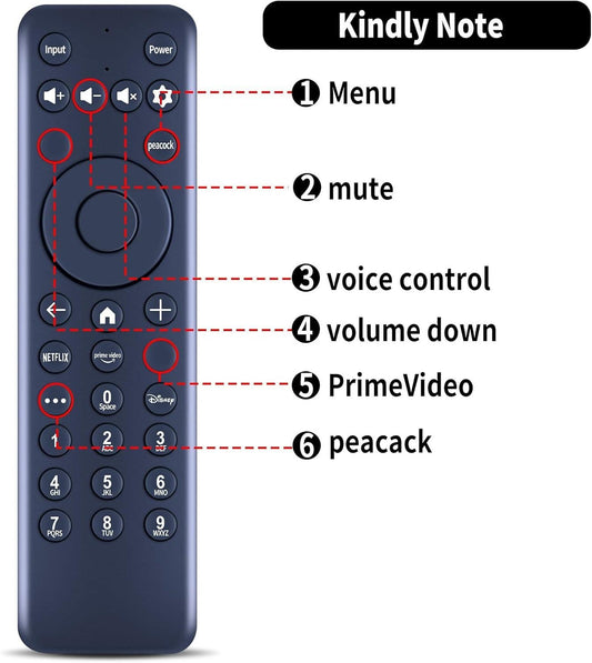 New MG3-R34010 Replacement Remote Control Compatible for Hisense TV 43A6GX 50A6G R34010BA00-00001 for Pioneer Xumo TV PN50-751-24U CP-RC1NA-23ï¼No Voice Functionï¼.