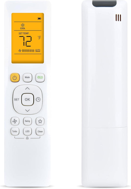Replacement Remote Control Compatible with Pioneer 12,000 BTU 21.4 SEER2 Ductless Mini-Split Inverter+ Air Conditioner.