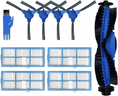 Main Brush Side Brush Hepa Filter Replacement Accessories,Compatible for Proscenic 850T Robot Vacuum Cleaner Spare Parts Kit.
