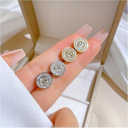 Lymphvity Earrings For Women, 2 Pcs Lymphatic Earrings Lymphvity Therapy Germanium Earrings Acupuncture Therapy Drainage Earrings Unique Cubic Zirconia Hoop Earrings Jewelry Gift
