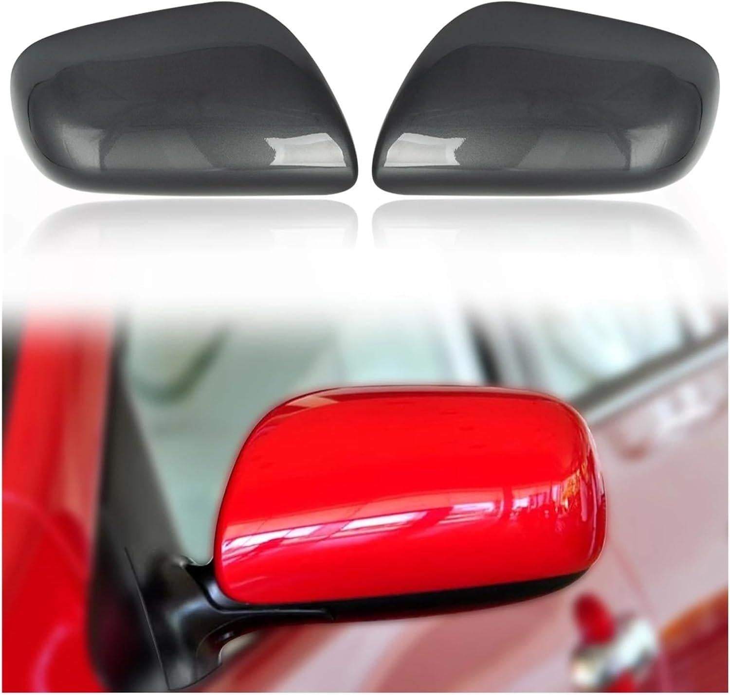 Door Rearview Mirror Cover Cap Housing Compatible For Toyota Corolla Accessories 2007 2008 2009 2010 2011 2012 2013(Silver Right).
