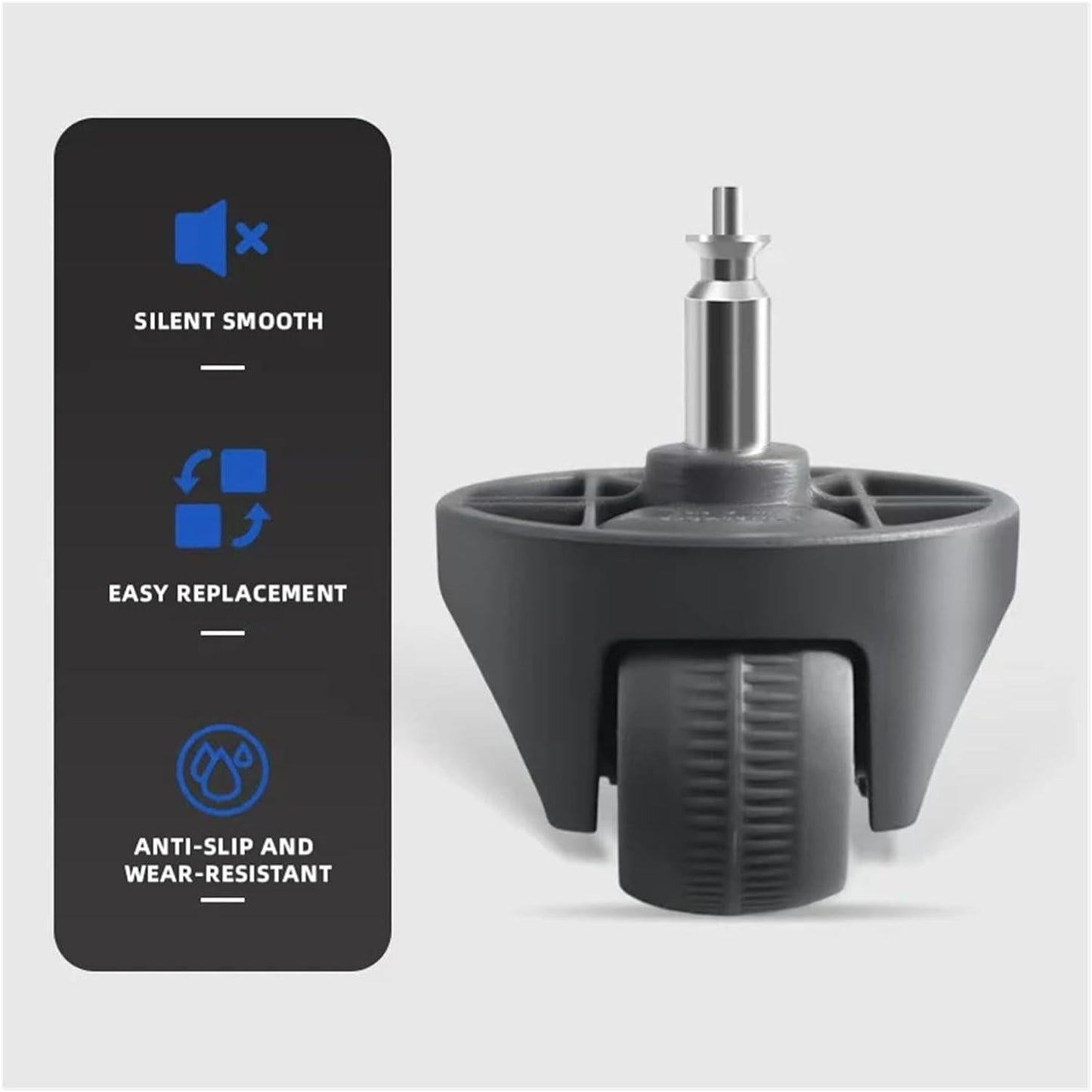 Front Wheels Compatible with Narwal J4 / Freo X Ultra / J4 Lite / J5 / Freo Z Ultra Robot Vacuum Cleaner Spare Parts.