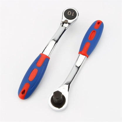 Wrench Sets, 1pcs Reversible Ratchet Allen Key Wrench, Ratcheting Hex Bolt Spanner with Soft Rubber Handle 4mm 5mm 6mm 8mm 10mm 12mm 14mm 17mm (Size : 8mm).