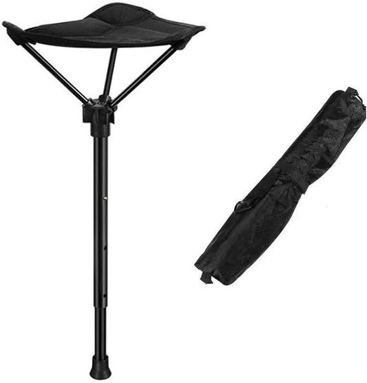 One Leg Adjustable Stool,Camping Folding Stool,one Leg Chair,Telescoping Stool,Collapsible Retractable Stool,Suitable for Outdoor Hiking,Picnic,Travel.